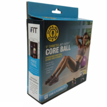 Golds Gym Anti Burst Core Ball 9 Inches In Diameter Purple With Exercise... - $13.75