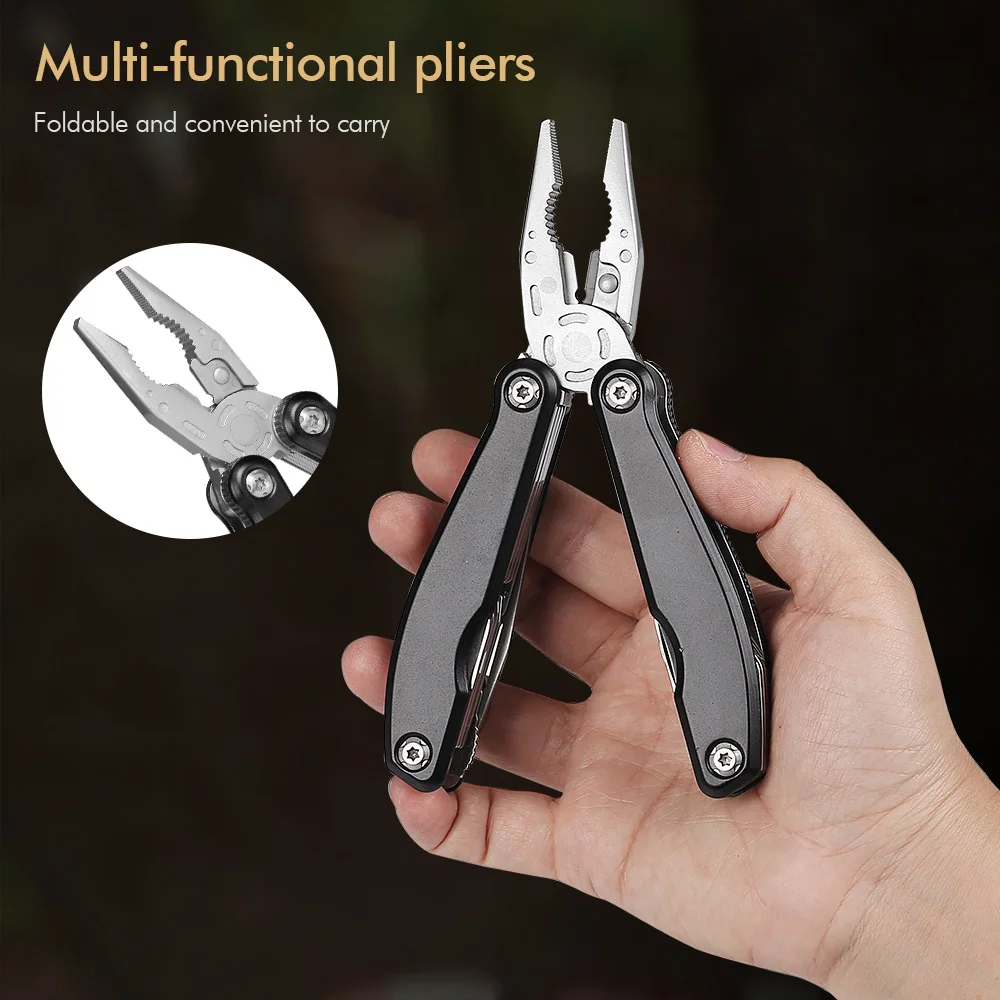 TURWHO 12 In 1 Multifunctional Outdoor Tools Outdoor Portable Combination Tool - £19.15 GBP