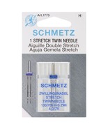 SCHMETZ Euro-Notions Twin Stretch Machine Needle, 4/75-Inch - £11.72 GBP