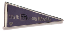 Disney 2010 Walt Disney World Pennant Banner Purple Pin - $9.89