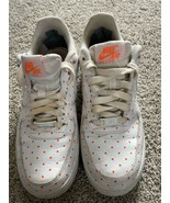 Nike Air Force 1 Low ’07 Polka Dots White Orange AT5019-100 Women&#39;s Sz US 7 - £20.29 GBP
