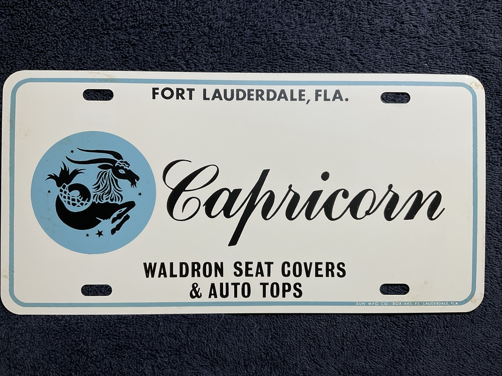 ZODIAC CAPRICORN HOROSCOPE ASTROLOGY METAL CAR NOVELTY LICENSE PLATE AUTO TAG   Item image 2