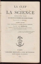 1884 French Science Key Brewer Moigno Mechanics Astronomy Chemistry Meteorology - £111.63 GBP