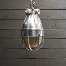 Original Industrial Style Aluminum Bulkhead Hanging Light - Super Cool Design - $256.41