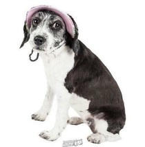 Pet Life Botanic Bark Brimmed Dog Hat Pink And White Large - £15.17 GBP