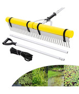 Floating Weed Lake Rake 36&quot; Aquatic Pond Weed Cutter with Foam Floats - $2,565.45 MXN