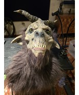 Goat Devil Latex Mask by Spirit Large Furry Satyr Halloween Demon Krampu... - $106.82 CAD
