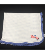 Carter&#39;s Baby Blanket Birds Just One You Receiving Purple Dots Floral Sw... - $19.99