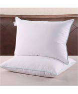 down Feather Pillows Standard - 2 Pack Feather Bed Pillows For - £51.78 GBP