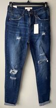 Forever 21 Skinny Jeans Women's Size 26 Dark Wash Blue Denim Distressed ... - $19.79