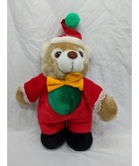 Vintage 1998 Sugar Loaf Christmas Teddy Bear Plush 11&quot; - $17.82