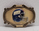 Vintage 1978 New York Giants NFL Football Team Brass Belt Buckle by Rain... - £13.93 GBP
