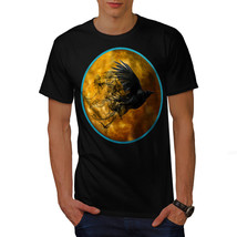 Raven Cosmos Moon Space Shirt Bird Space Men T-shirt - £10.26 GBP