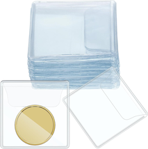 50 Pcs Single Pocket Coin Sleeves Collector Individual Clear Plastic Sle... - $187.57 MXN