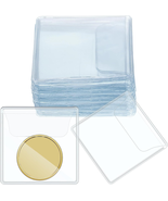50 Pcs Single Pocket Coin Sleeves Collector Individual Clear Plastic Sle... - $187.57 MXN