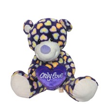 Dan Dee Valentines Day Only Love Multicolor Hearts Plush Stuffed Animal 16&quot; - $49.50