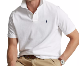Polo Ralph Lauren Classic Fit Cotton Mesh Polo Shirt Sz L White NWT - £55.15 GBP