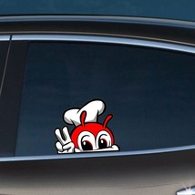 Funny 3d cute jollibee peeking anime car sticker vinyl pvc decal for kid s room wall thumb200