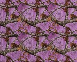 Cotton Realtree Edge Purple Pinkle Camouflage Hunting Fabric Print BTY D... - £9.39 GBP