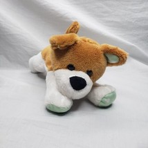 Animal Adventure Brown White Puppy Dog Stuffed Plush Toy 2016 Free Ship - $11.88