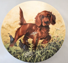Irish Setter Collector Plate Knowles Missing the Point Field Puppies Lyn... - $18.70