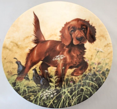 Irish Setter Collector Plate Knowles Missing the Point Field Puppies Lynn Kaatz - £14.70 GBP