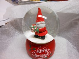 Merry Christmas &quot;Santa Is Coming Tonight&quot; Musical Glitter Snow Globe 5 1... - $481.61 MXN