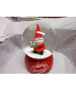 Merry Christmas &quot;Santa Is Coming Tonight&quot; Musical Glitter Snow Globe 5 1... - $473.42 MXN