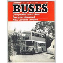 Buses Magazine November 1980 mbox3074/c Competitive coach plans - New Leylands u - £3.09 GBP