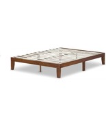 Zinus Wen Wood Platform Bed Frame, Queen Size, Solid Wood Foundation, Wood Slat - $220.93