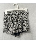 Rachael &amp; Chloe Women&#39;s Juniors - Black White Floral Lace Overlay Shorts... - £5.12 GBP