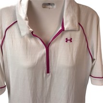 Under Armor Top Short Sleeved Activewear Fitted Heat Gear White M - £14.05 GBP