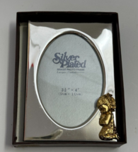 Silver Plated Girl Praying Brass Lacquer Photo Frame  Size 31/2 in x 4 inch - £9.59 GBP