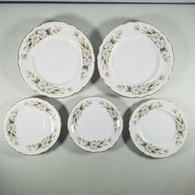 Dogwood China Plates Set of 5 Featherweight Governors Sizes 6&quot; to 8&quot; - £8.25 GBP