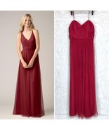 Watters Wtoo Infinity Bobbinet Bridesmaid Dress Claret Red Style 852 Wom... - £33.81 GBP