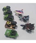 Vintage Galoob Micro Machines Lot Of 8 Military Trucks And Jets Road Champs - $366.64 MXN