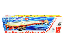 Skill 3 Model Kit Great Dane Extendable Heavy Duty Flat Bed Trailer with Func... - £51.27 GBP