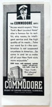 1937 Commodore Hotel Advertisement Grand Central Terminal New York City ... - $19.99