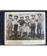 Sunset Carson Original Autograph 8 X 10 Studio Lithograph Six Gun Heroes - $104.20 CAD