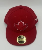 Toronto Blue Jays New Era 59Fifty Low Profile Red Fitted Hat Size 7 3/8 - $21.00