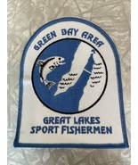 Vintage Green Bay Area Great Lakes Sport Fisherman Fishing Patch. Fish O... - £25.45 GBP