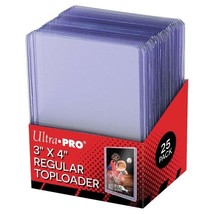 Ultra Pro Toploader: 3x4 Clear Regular (25) - £7.54 GBP