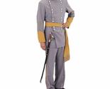 Civil War Era Southern Army Officer Costume (Large) Gray - £225.18 GBP+