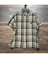 Dickies Plaid Grey Shirt Men Size XXL Plaid Short Sleeve Button up Casua... - $256.15 MXN
