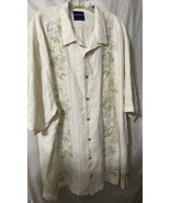Tommy Bahama silk shirt short sleeve 2XT embroidered Etch of Paradise nw... - £56.93 GBP