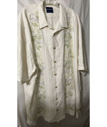 Tommy Bahama silk shirt short sleeve 2XT embroidered Etch of Paradise nw... - $1,379.79 MXN