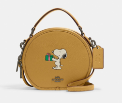 Coach X Peanuts Canteen Mini Crossbody Snoopy Present Motif ~NWT~ CF290 - £178.33 GBP