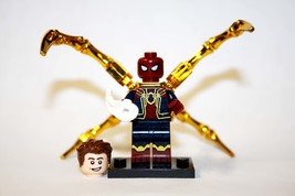 Gift Minifigure Spider-Man Iron Spider Tom Holland Chromed Fast Ship - £5.17 GBP