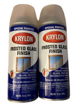Krylon Frosted Glass Finish Spray Paint 12 Ounce each Lot of 2 NEW 810 White - £21.70 GBP