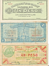 Three Banknotes from the Mexican Revolution 1914-15 CIR. - $39.55